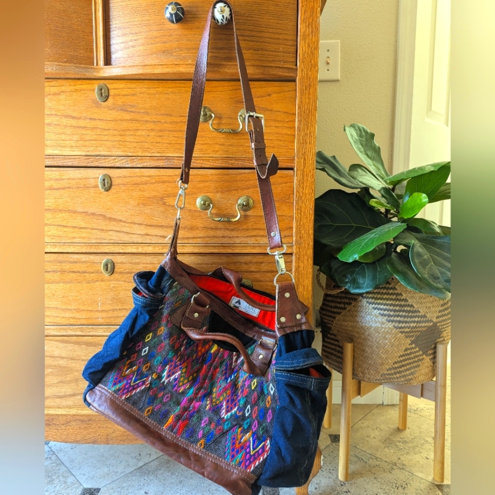 Artisan Huipil Day Bag, Weekender or Diaper Bag